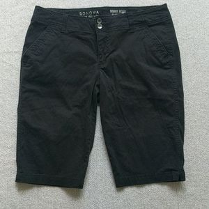 Black Bermuda shorts